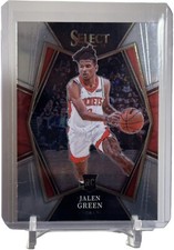 2021-22 Select Jalen Green Premier Level Rookie RC Card #190 Rockets W/Top Load