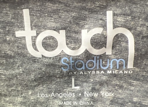TOUCH STADIUM BY ALYSSA MILANO MICHIGAN WOLVERINES T-SHIRT, GRAY - Picture 4 of 7