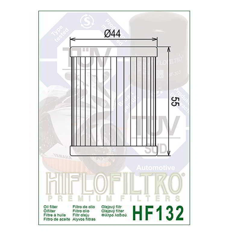 Filtro de aceite HiFlo para Kawasaki KLX 125 125L 2003 2004 2005 2006 HF132 - Paquete de 4 Foto 2 de 4