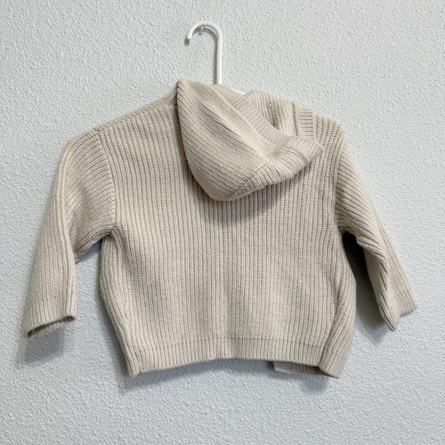ZARA Girls Knit Cardigan With Hoodie, Size 18-24 Month - Picture 3 of 3
