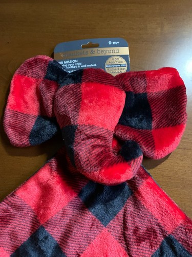 Blankets Beyond Elephant Shaped Security Blanket Choice of Color Plaids New - Picture 7 of 24