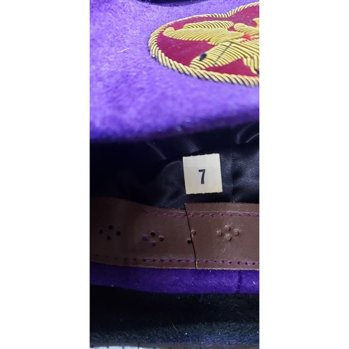 Vintage Loyal Order Of Moose Purple Fez Hat By The C.E. Ward Co. Size 7 - Picture 4 of 5
