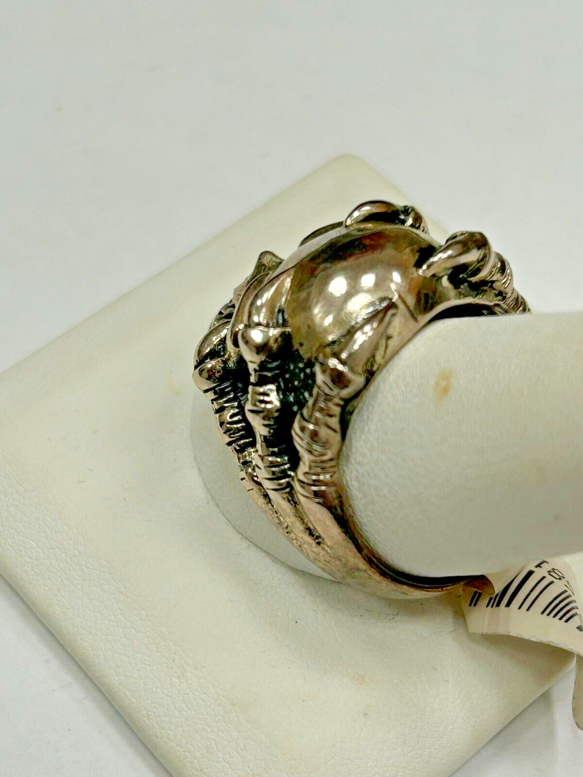 Solid 925 Sterling silver Claw Skull Biker Ring S… - image 6