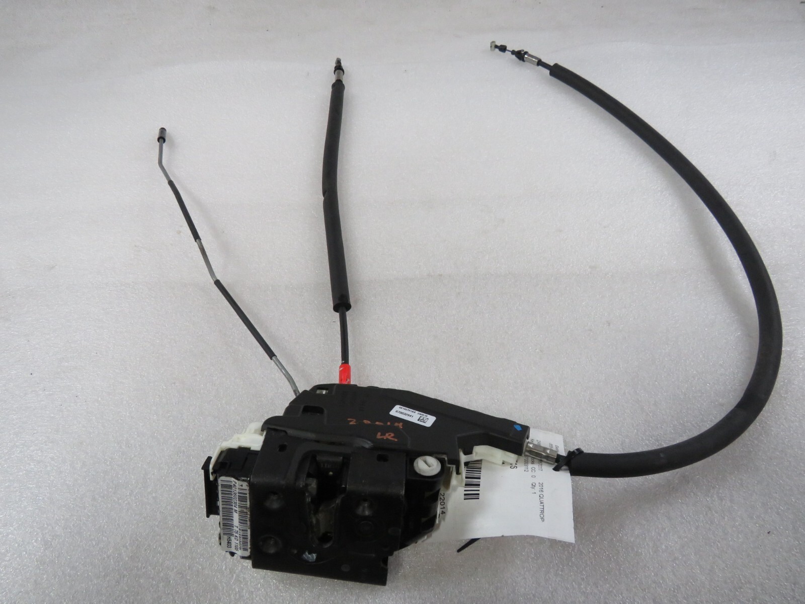 2016 Maserati Quattroporte, LH, Left, Rear Door Latch, Used, P/N 670003112