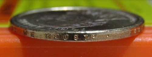 2007 John Adams Dollar Coin Double Edge Lettering Overlapping Mint Error - Picture 9 of 16