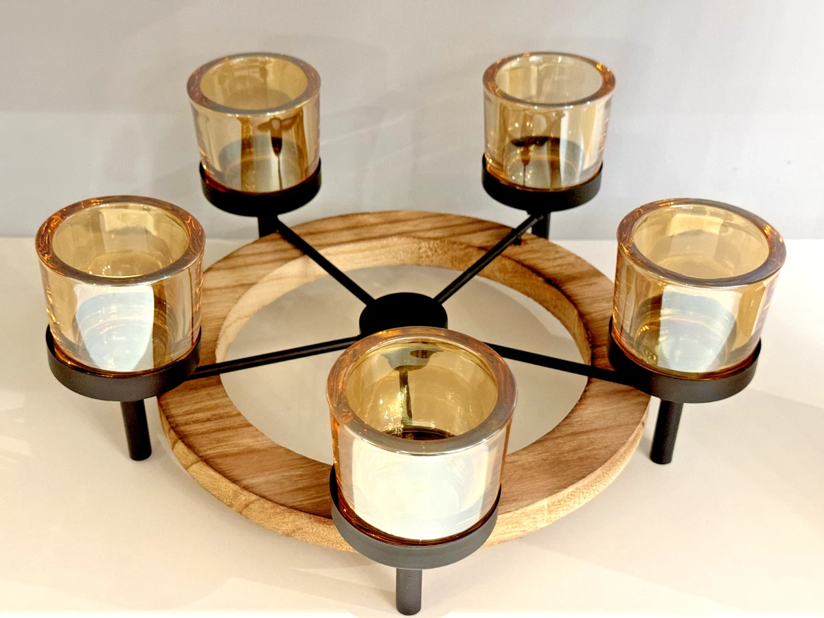 5 tea light candle cheap holder