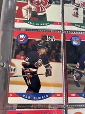 1990 Pro Set #625 Rob DiMaio RC New York Islanders