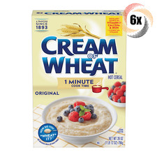 6x Boxes Cream Of Wheat Original 1 Minute Hot Cereal 28oz Fast Shipping