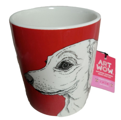 **Art Wow** DACHSHUND COFFEE MUG  Hot Dog Porcelain NEW - 16 Fl Oz Capacity