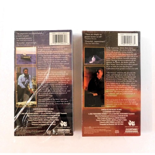 Charlton Heston Presents The Bible Collection 4 VHS Tapes 2 Cassette Tapes - Picture 4 of 9