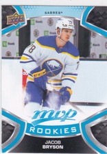2021/22 MVP..JACOB BRYSON..ROOKIES..SP..CARD # 224..SABRES..FREE COMBINED SHIP