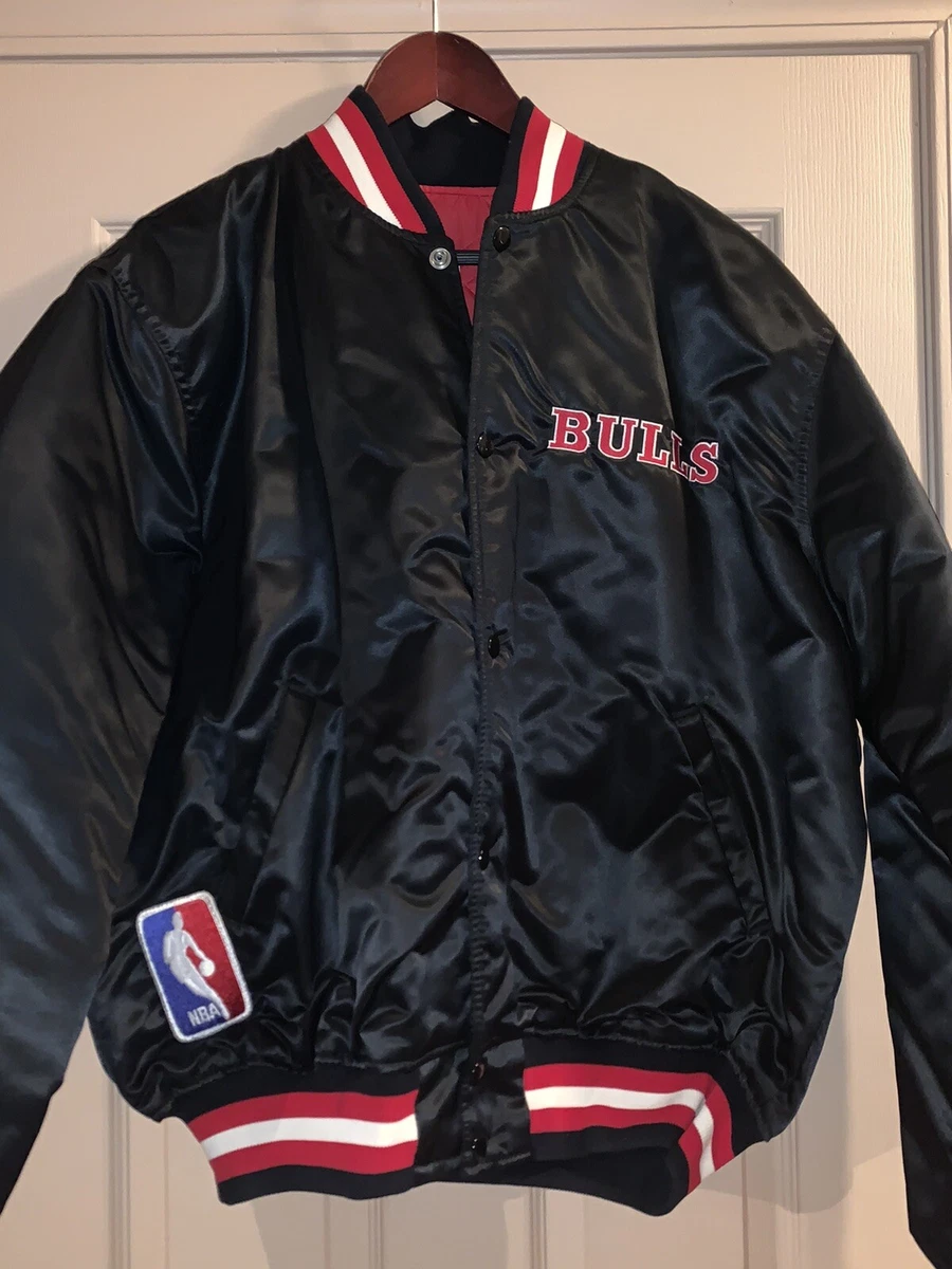 NBA Satin Chicago Bulls Bomber Jacket D01_397