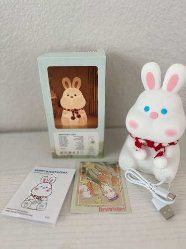 Cute Night Light Bunny Night Light for Kids Baby Night Light with Touch Sensor - Picture 2 of 4