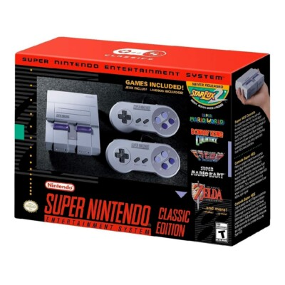 #ad 16Bit Super Nintendo Mini SNES Console With 21 Built In Games CA Fast Shipping $98.88