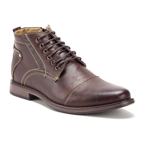 Men's Wolf Ankle High Chelsea Boot Zipped Dress Boots with Laces Casual Work - Picture 6 of 6