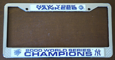 New York Yankees 2000 World Series Champions License Plate Frame