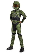 Disguise Halo Infinite Master Chief Costume-kids size-Jumpsuit & Mask-Small 4-6