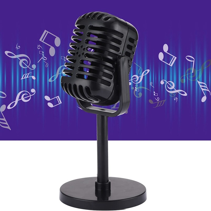 Vintage Microphone Prop,Plastic Fake Microphone,Retro Microphones