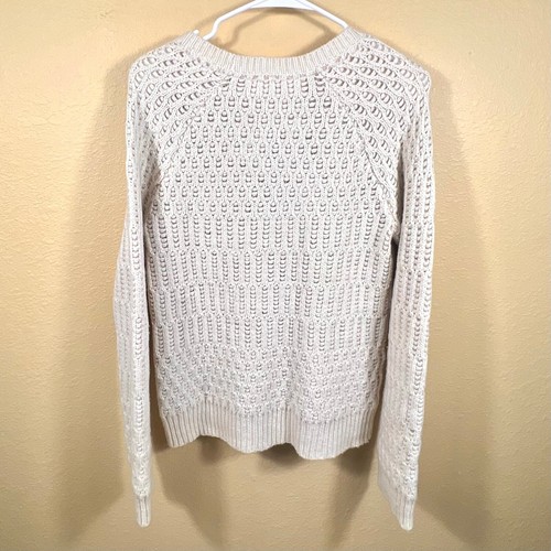 Sparrow Anthropologie Womens Wool Blend Cream Knit Sweater M - Picture 4 of 10