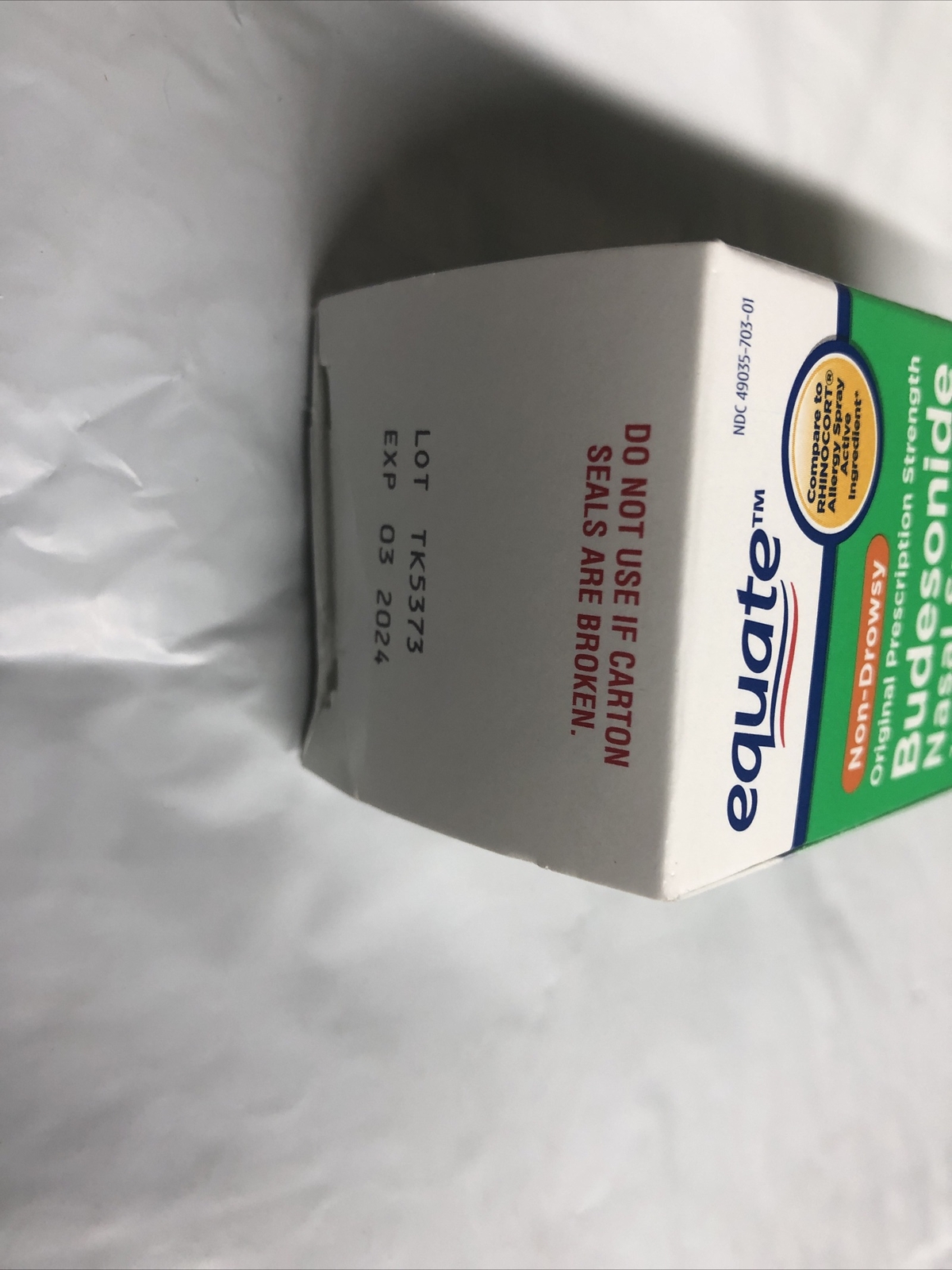 Buy NEW NonDrowsy BUDESONIDE Nasal Spray 120 sprays 24 Hr Relief