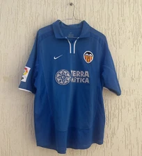 Valencia 2000 2001 Away Football  SHIRT Jersey CAMISETA Terra Mitica Nike size M
