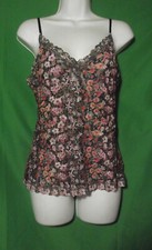 NEW HANKY PANKY 6Q4734 BLMU THUMBELINA V-NECK LINGERIE STRAPS LACE CAMISOLE M