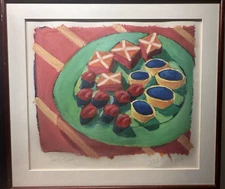 Greig Leach Original Oil Painting "Jenni's Treats" 1989 Large 25.5" x 29.5"