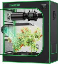 VIVOSUN S3018 Hydroponics Grow Tent 30"x18"x36" for 1-2 Plants Indoor Growing