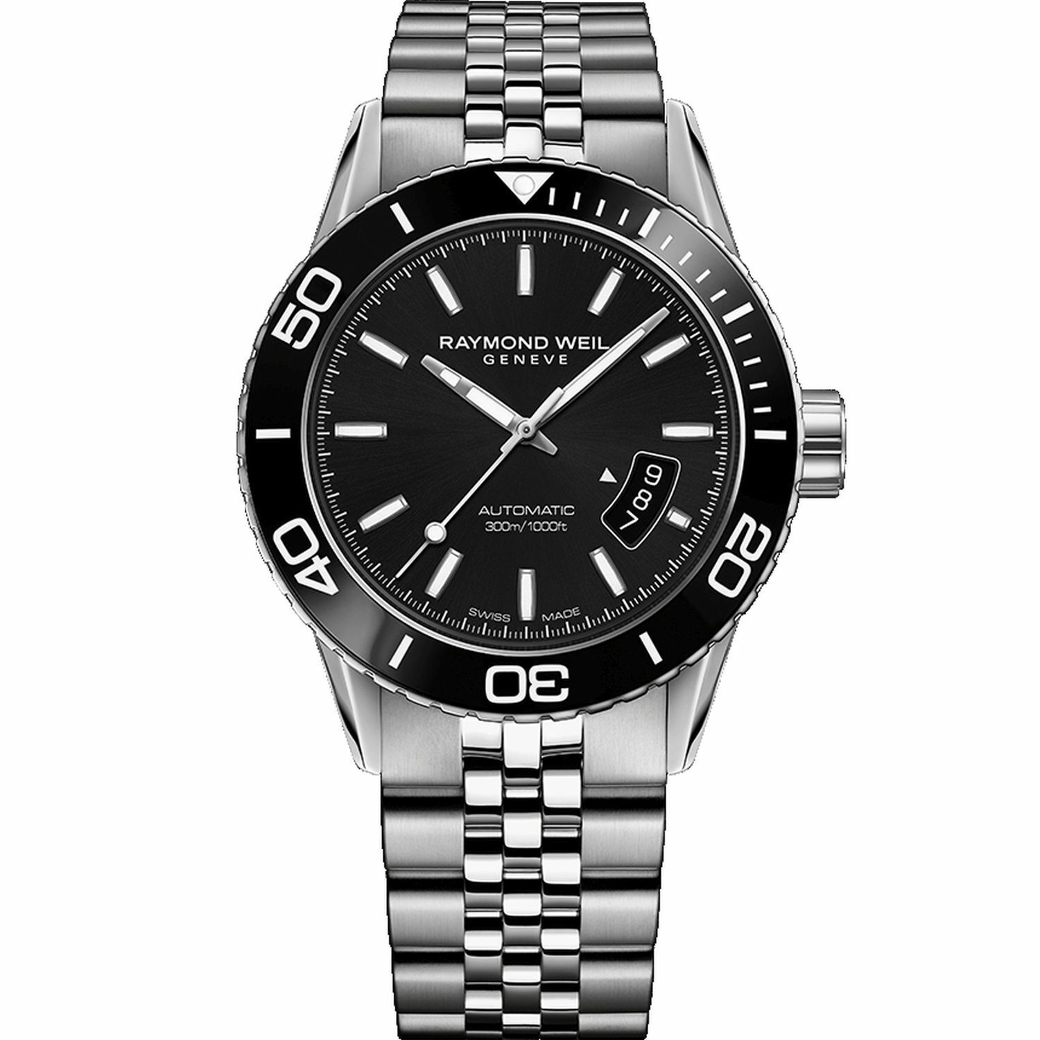 Raymond Weil 2760-ST1-20001 Men's Freelancer Black Automatic Watch