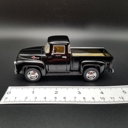 5" Kinsmart 1956 Ford F-100 Pickup Truck Diecast Model Toy Car 1:38 Black - Picture 10 of 11