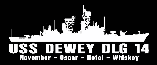 USS DEWY DDG 45 DLG 14 Silhouette Decal U S Navy USN Military - Picture 9 of 10