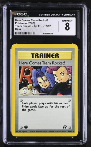 Here Comes Team Rocket! (1st Edition) graded CGC 8 for sale on eBay