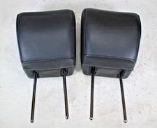2010-2012 Hyundai Genesis Coupe Front Seat Head Rest Headrest Leather -set Black