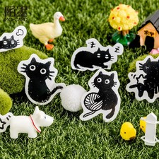 45pcs Kawaii Cat Dog Daily Life Mini Paper Stickers Set Scrapbooking Journal