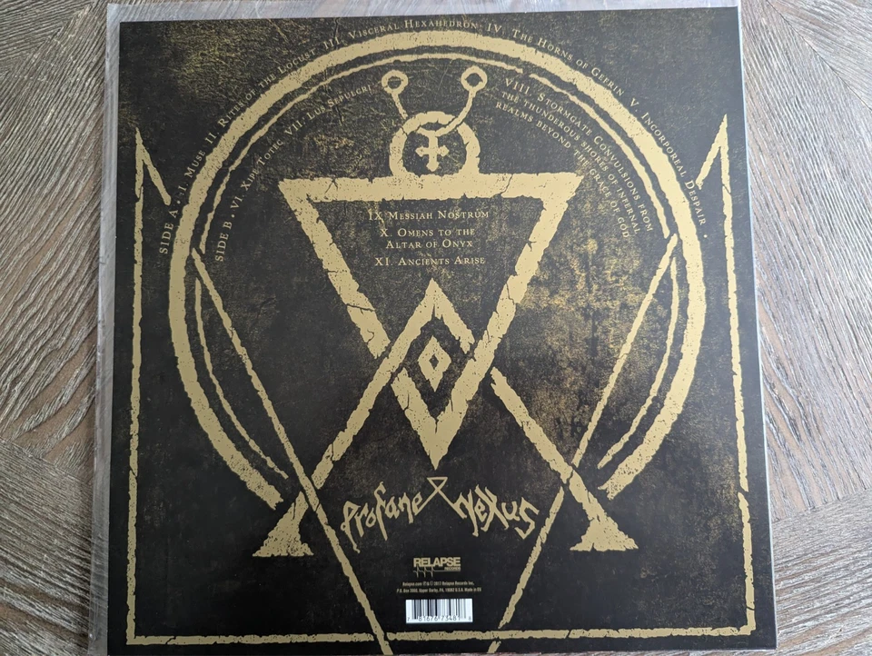Incantation- Profane Nexus (Record, 2017) LP death metal - Image 2 of 2
