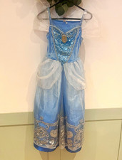 Disney at George Cinderella Princess Blue Sparkly Dress Costume 7-8 Years