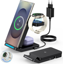 Faltbare 3 in 1 Induktive Ladestation Für Samsung, Wireless Charger Kompatibel S