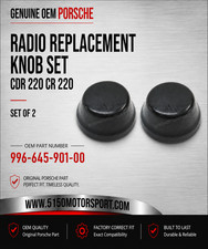 Genuine Porsche 996/986 Radio Replacement Knob SET CDR 220 CR 220 99664590100