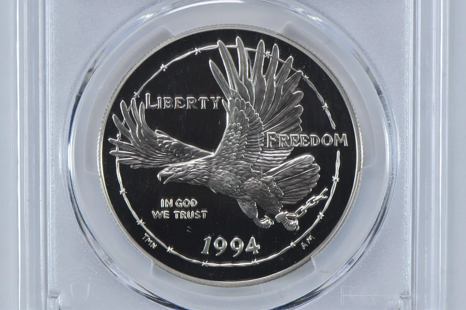 1994-P POW Museum Commemorative Dollar PR69 DCAM PCGS Blue Label *7335 - Image 3 of 4