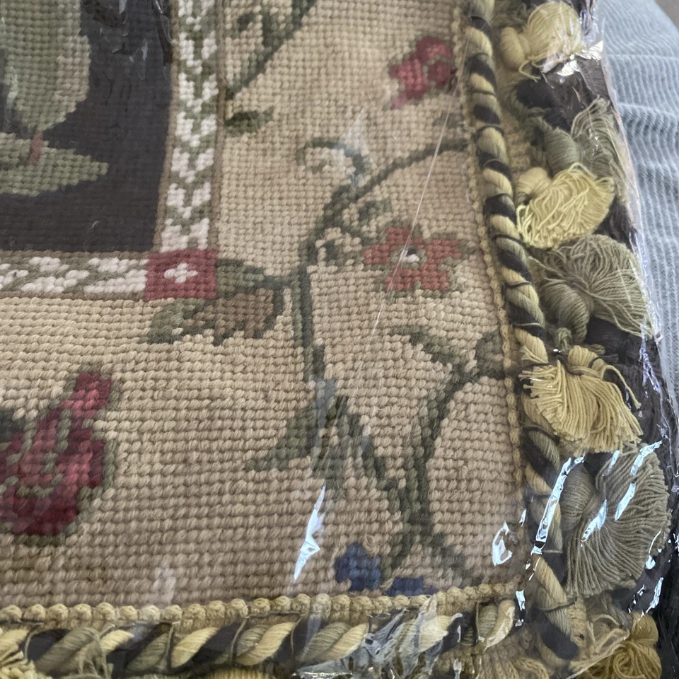 Новый французский кантри петух подушка чехол вышивка 21» винтажный кисточки цветы  - Изображение 3 из 4