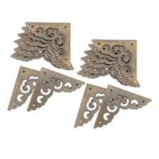 16pcs Metal Corner Protectors: 2.5" Antique Bronze Decorative Edge Guards -