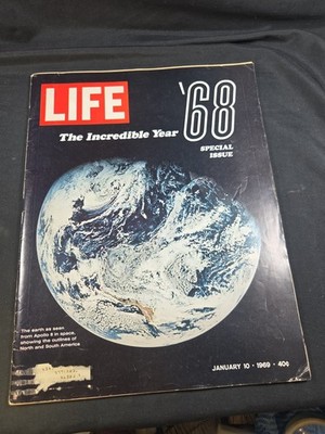 The Incredible Year 1968 Apollo 8 Jan 10 LIFE MAGAZINE Special Issue Great Ads
