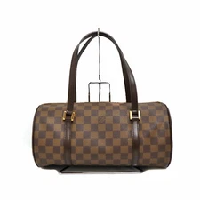 Louis Vuitton Papillon 30 N51303 Damier Handbag Brown PVC Leather #KN1155
