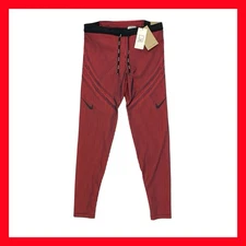 Nike AeroSwift Dri-FIT ADV Red Running Tights FN3367-014 Men's Size Medium