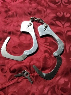 Handschellen La Pegy" L. R. Paris Sammlerstück Frankreich Mit 2 Schlüssel