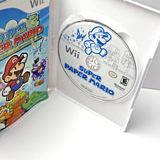Super Paper Mario Nintendo Wii CIB Complete Refurbished & Tested Free Shipping