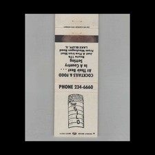 Matchbook Cover The Silo Cocktails & Food Lake Bluff, IL #2