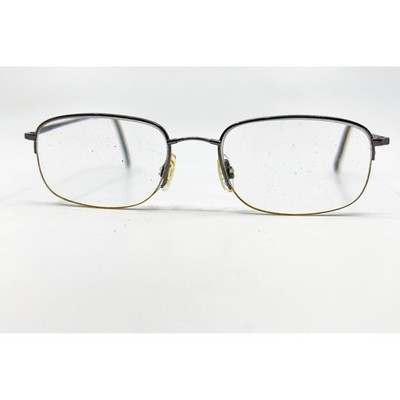 Flexon 606 Eyeglasses Mens Gunmetal Metal Oval Frames 145 37593