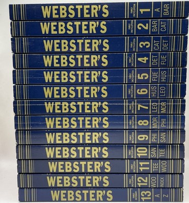 Webster's Family Encyclopedia & Dictionary Volumes 1-13 Complete Paperback 1992
