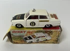 Vintage Dinky Toys 212 Ford Cortina Rally Car White & Black In Original Box